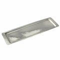 Comida 17.75 x 5.5 in. Stainless Steel Hammered Rectangular Tray CO3363165